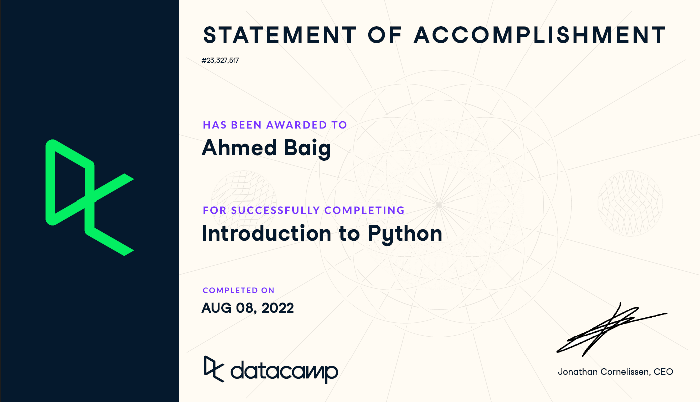 DataCamp Certification